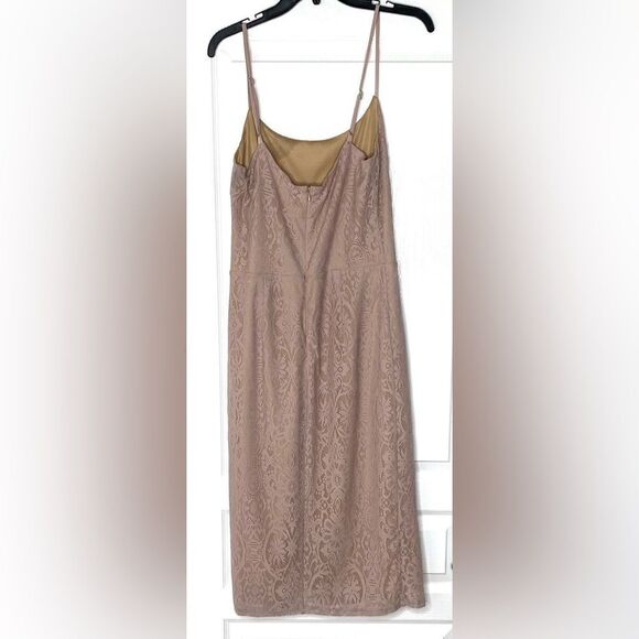 DRESS THE POPULATION NWT  Zahra Lace Bodycon Dress in Blush Size Medium - Picture 5 of 6